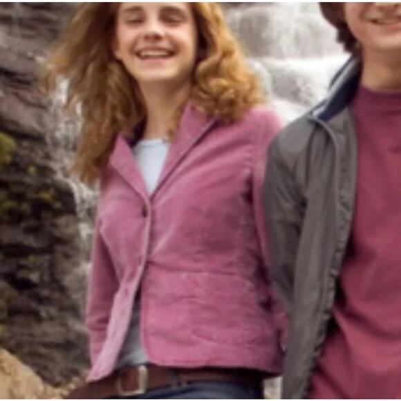 GAP Vintage Corduroy Lined Blazer Jacket US 6 Cream Y2K ASO Hermione Granger - Picture 6 of 9